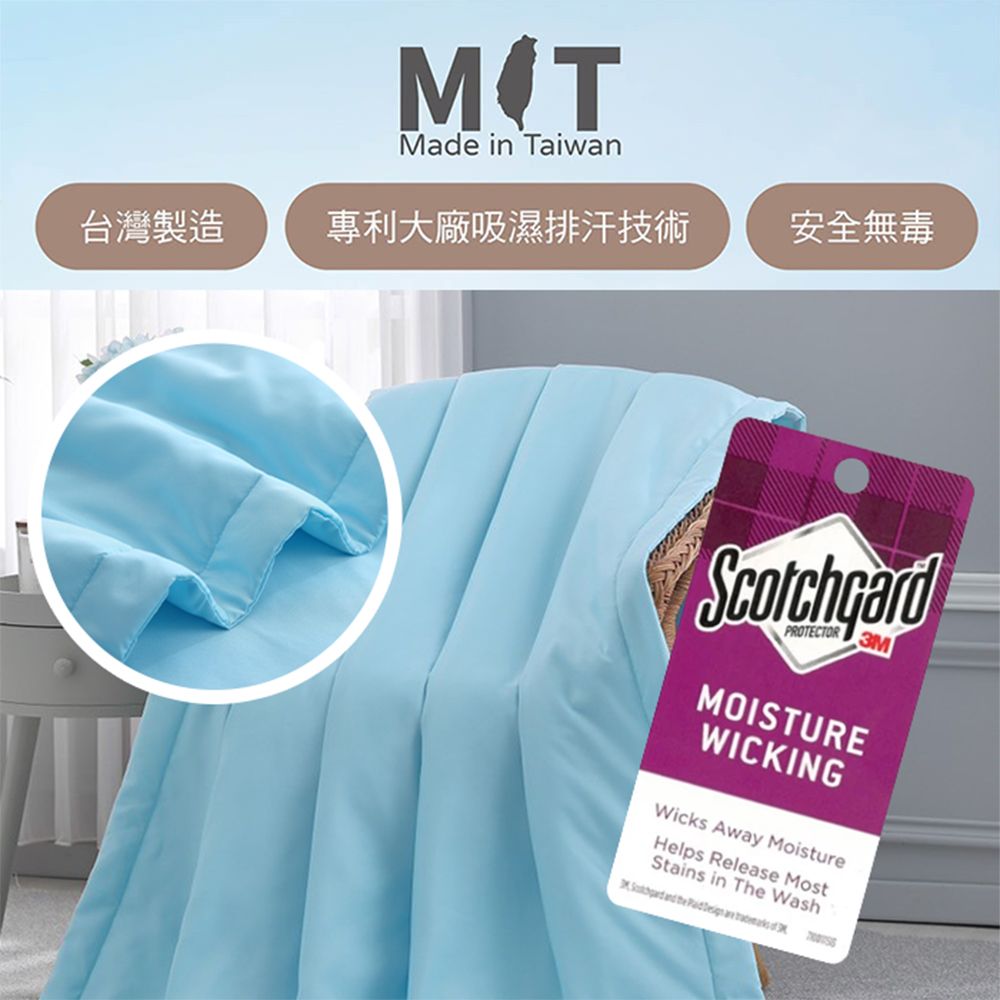 Made in Taiwan台灣製造專利大廠吸濕排汗技術安全無毒PROTECTOR3MMOISTUREWICKINGWicks Away MoistureHelps Release MostStains in The Wash