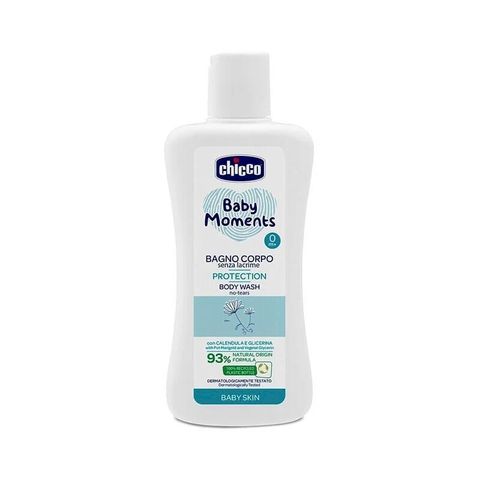 CHICCO-寶貝嬰兒植萃泡泡浴露200ml*2罐-溫和不流淚配方