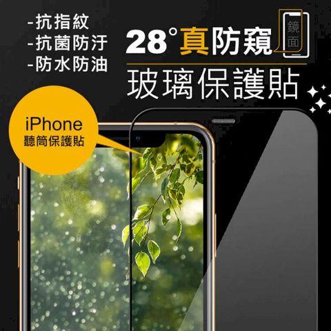 CHANGEi 橙艾 澄艾 iPhone14/13/12全系列防窺亮面防塵網玻璃貼