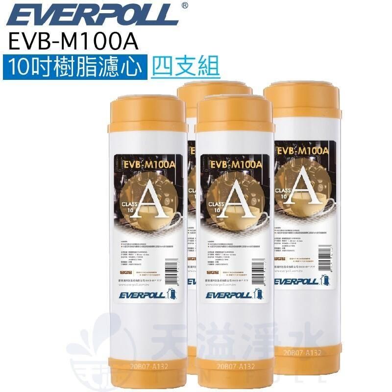  【EVERPOLL】EVB-M100A 樹脂濾芯【四入10吋標準規格濾心】