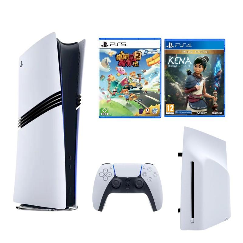  SONY 索尼 PlayStation 5 PS5 PRO 主機 加光碟機組合+精選遊戲2片