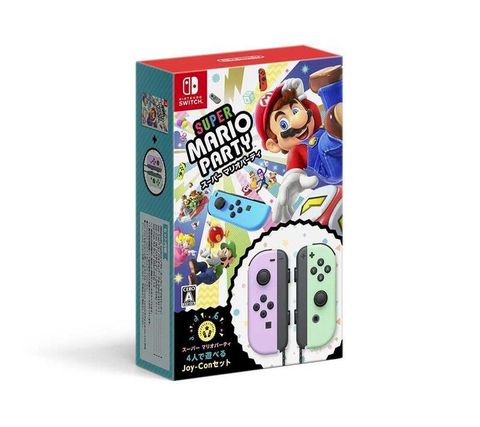 Nintendo 任天堂 NS Switch 超級瑪利歐派對 + Joy Con 同捆組 紫綠 中文版