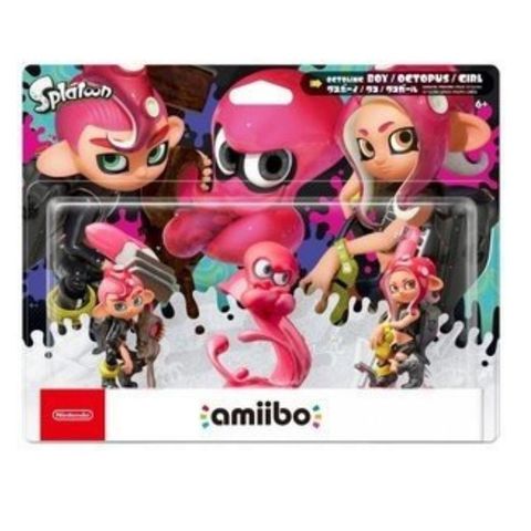 NS Switch Amiibo 粉色 章魚女孩 章魚男孩 三合一組合 漆彈2 漆彈3 系列