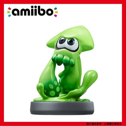 amiibo 任天堂  斯普拉遁系列 漆彈大作戰 墨魚 綠色烏賊