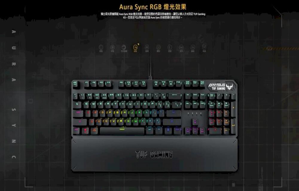 AURASYNAura  RG 燈    光效果的及B   SyncTUF TUF