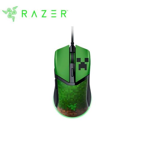 Razer 雷蛇 Cobra 眼鏡蛇 輕量有線遊戲滑鼠【Minecraft限定版】