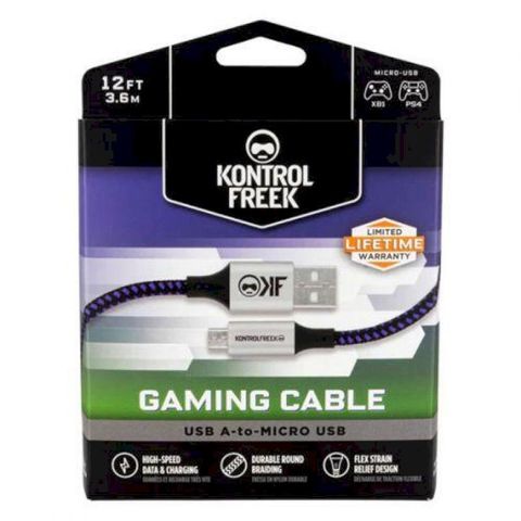 KontrolFreek USB A-to-Micro Gaming Cable 365m編織傳輸線 PS4 X1適用【AS0212】