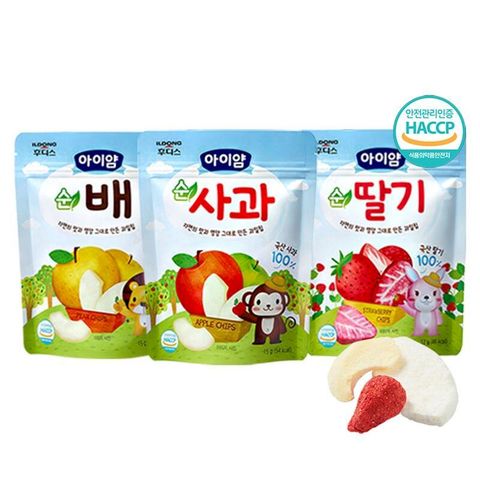 【韓國 ILDONG FOODIS】日東 水果脆片 蘋果/草莓/梨子