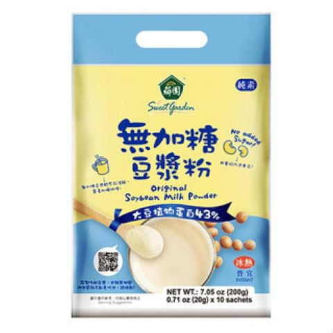 薌園 無加糖豆漿粉(20gx10入)/袋