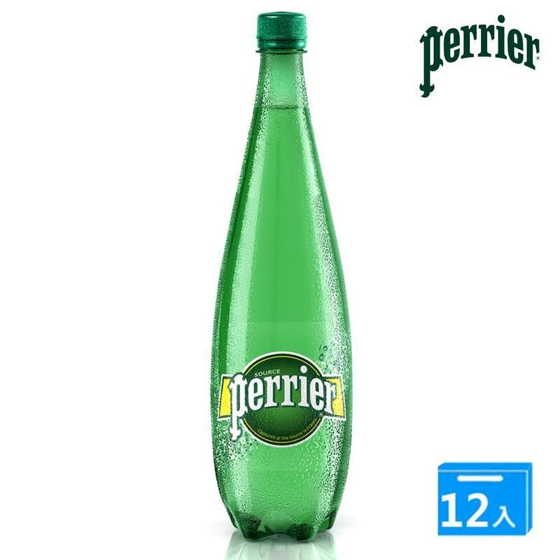  沛綠雅Perrier天然氣泡礦泉水(苗條瓶)1000ml x12瓶