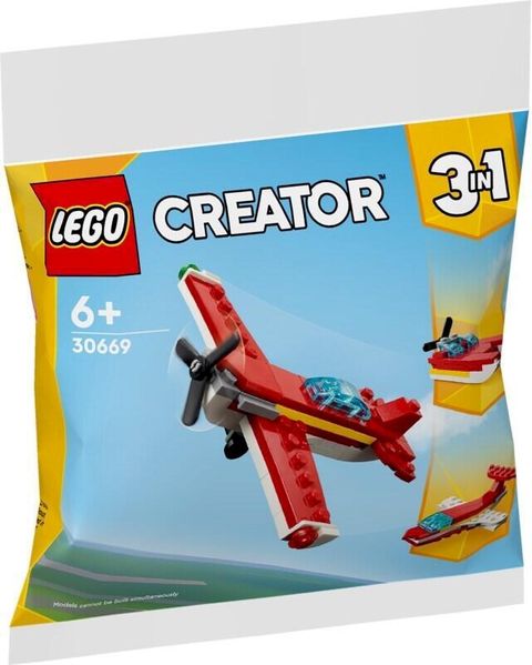 袋裝 LEGO 30669 Iconic Red Plane