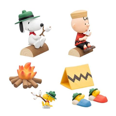 【日本 萬代 BANDAI 】PEANUTS Snoopy 史努比 露營 公仔 扭蛋