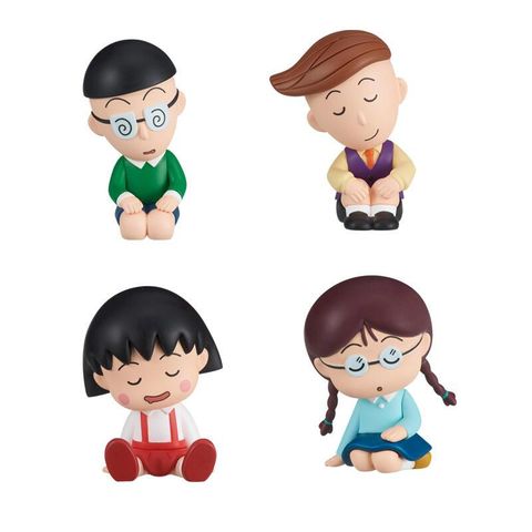 【 日本 T-ARTS 】櫻桃小丸子 椅肩 瞌睡 扭蛋 公仔 花輪扭蛋 丸尾