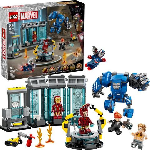 LEGO 樂高 LEGO 76315 SH-鋼鐵人的實驗室：鋼鐵裝展示區