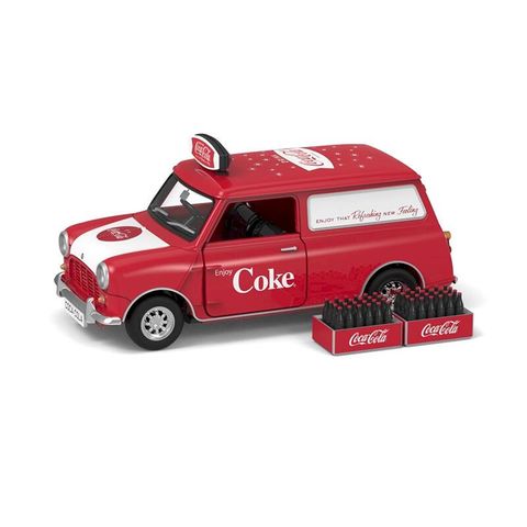 【Tiny City】Morris Mini Coca-Cola 1/50可口可樂合金汽車模型