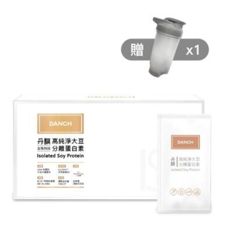  【養肌素】丹騏 高純淨大豆分離蛋白素-可可(30入/盒)贈搖搖杯*1