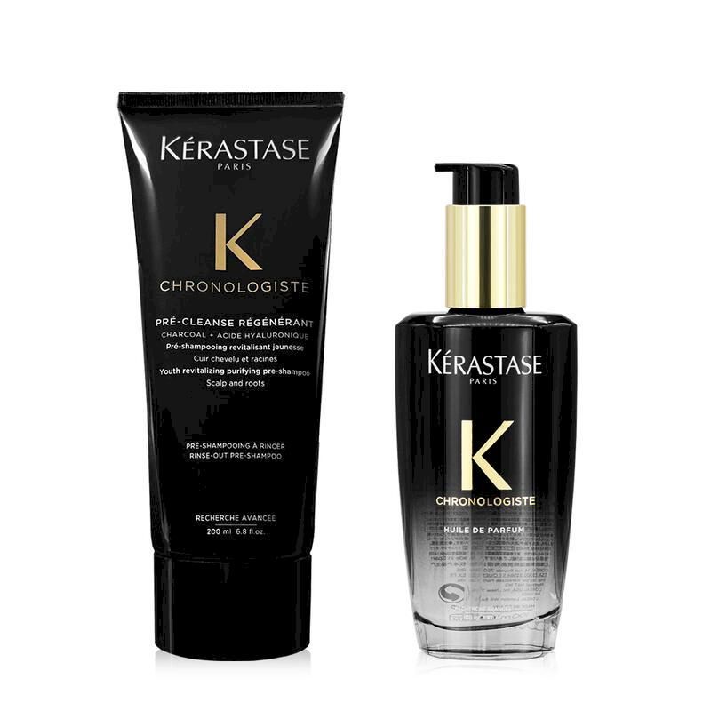  Kerastase 巴黎卡詩 黑鑽極萃逆時亮澤組 (髮浴200ml+香氛露100ml)