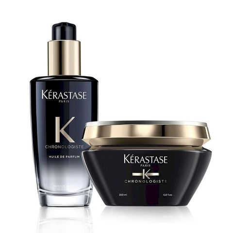 Kerastase 巴黎卡詩 黑鑽極萃逆時寵奢組髮膜200ml+香氛露100ml