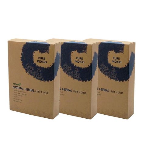 【Nahemi 娜禾蜜】草本增色護髮粉100g-靛紫藍 3入組