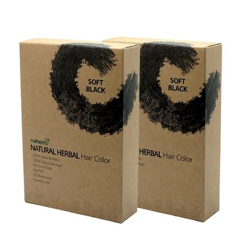 【Nahemi 娜禾蜜】草本增色護髮粉100g-自然黑2入組