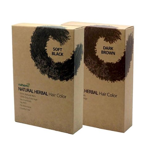 【Nahemi 娜禾蜜】草本增色護髮粉-自然黑100g+咖啡黑100g