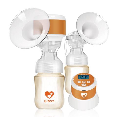 【麗兒采家】新貝樂C-more C1小橙樂 三合一雙邊電動吸乳器