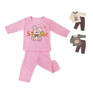 【Mesenfants】兒童睡衣 家居服套裝 兒童長袖套裝 寶寶睡衣睡褲 空調服
