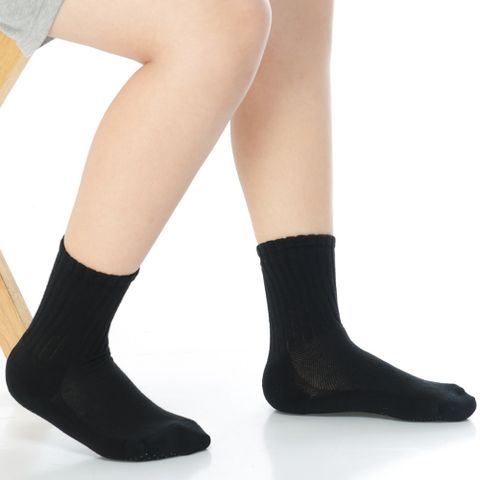 【KEROPPA】3~6歲學童專用毛巾底止滑短襪共5色