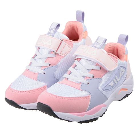 《布布童鞋》FILA康特杯復古風粉色兒童機能運動鞋(19~24公分) [ P3Y03XG ]