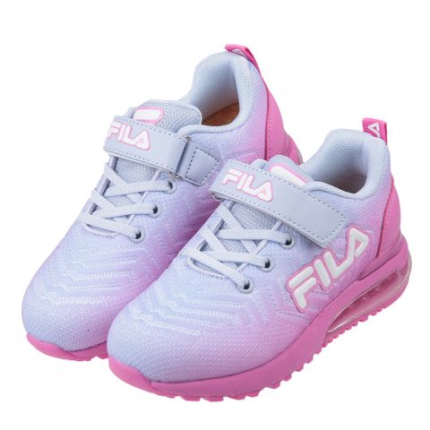 《布布童鞋》FILA康特杯浪漫紫粉兒童氣墊慢跑運動鞋(19~24公分) [ P4D591F ]