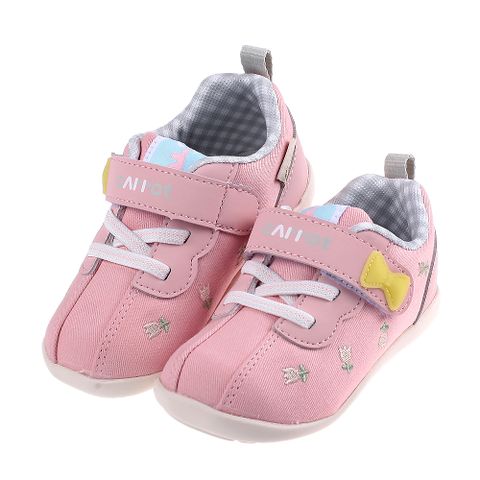 《布布童鞋》Moonstar日本Carrot鬱金香粉色兒童機能學步鞋(12.5~14.5公分) [ I3C414G ]