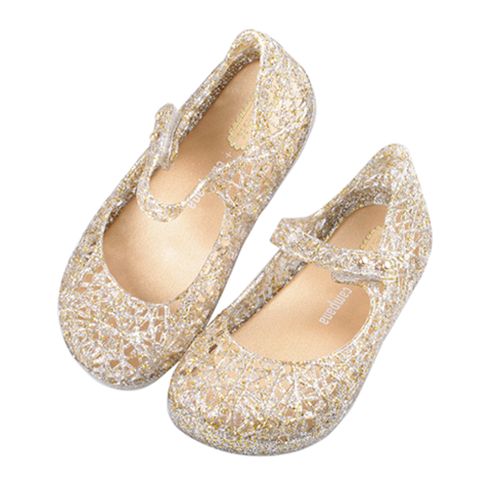 《布布童鞋》Melissa經典金色大風巢兒童公主鞋香香鞋(15~19公分) [ U2S510P ]