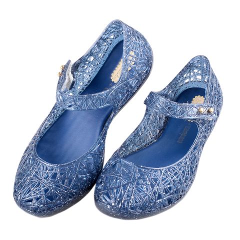 《布布童鞋》Melissa經典藍色大風巢兒童公主鞋香香鞋(15~19公分) [ U2W510B ]
