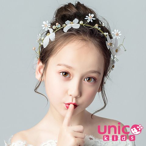 UNICO 兒童 韓國優雅系公主小花童表演花環配飾/髮飾