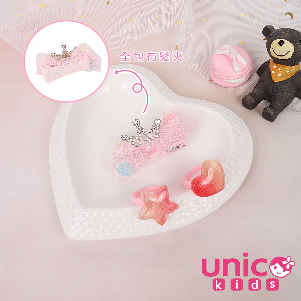 全包布髮夾unickids