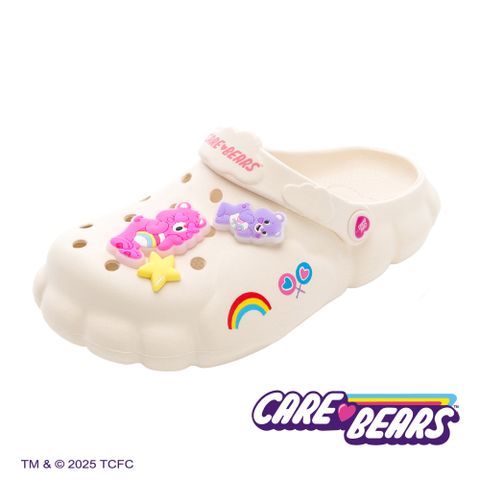 【CareBears】彩虹熊 童鞋 雲朵洞洞鞋 米/CBKG59901