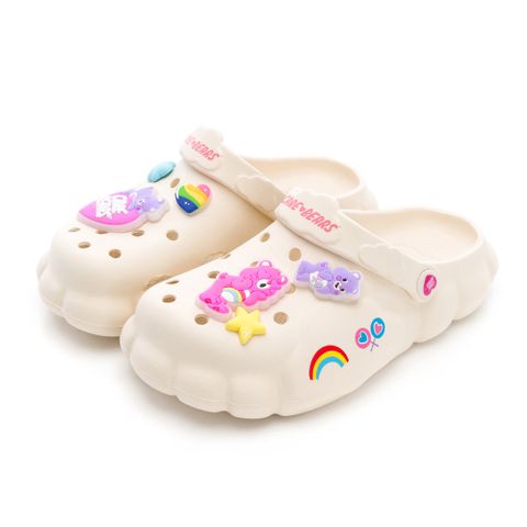 【CareBears】彩虹熊 童鞋 雲朵洞洞鞋 米/CBKG59901