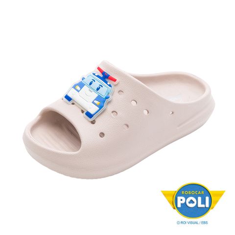 【救援小英雄POLI】波力  童 輕量拖鞋 奶茶色/POKS54401
