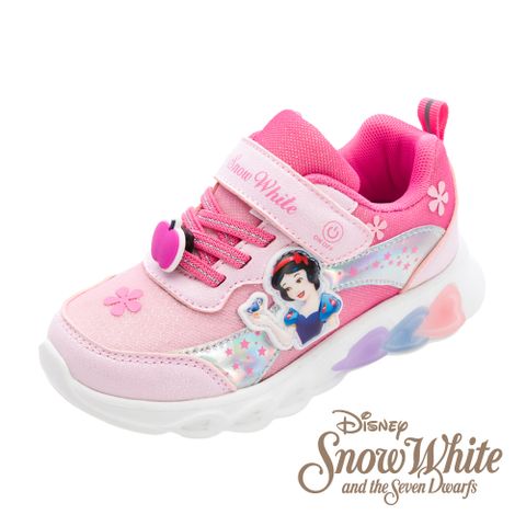 Disney 迪士尼 白雪公主 童鞋 輕量電燈運動鞋 粉紅/SEKX46753
