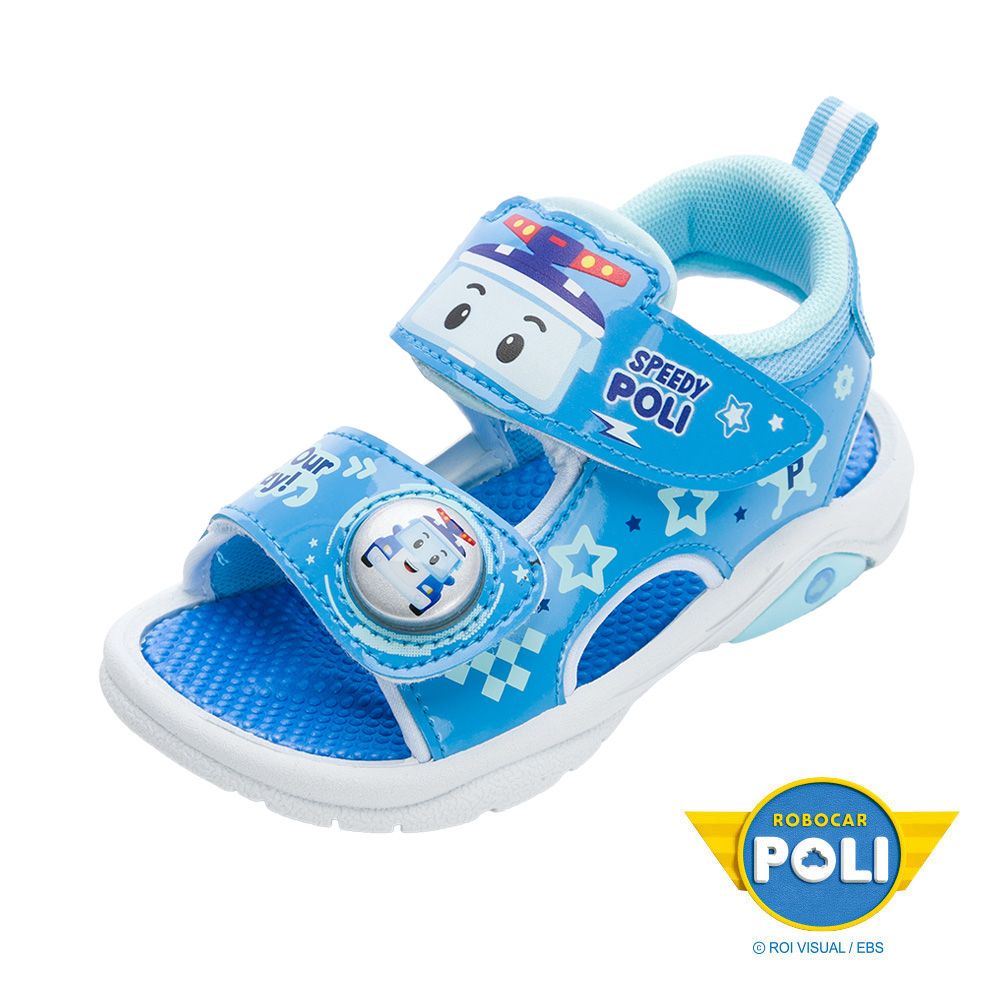 POLI 波力 童鞋 電燈涼鞋 藍/POKT54466