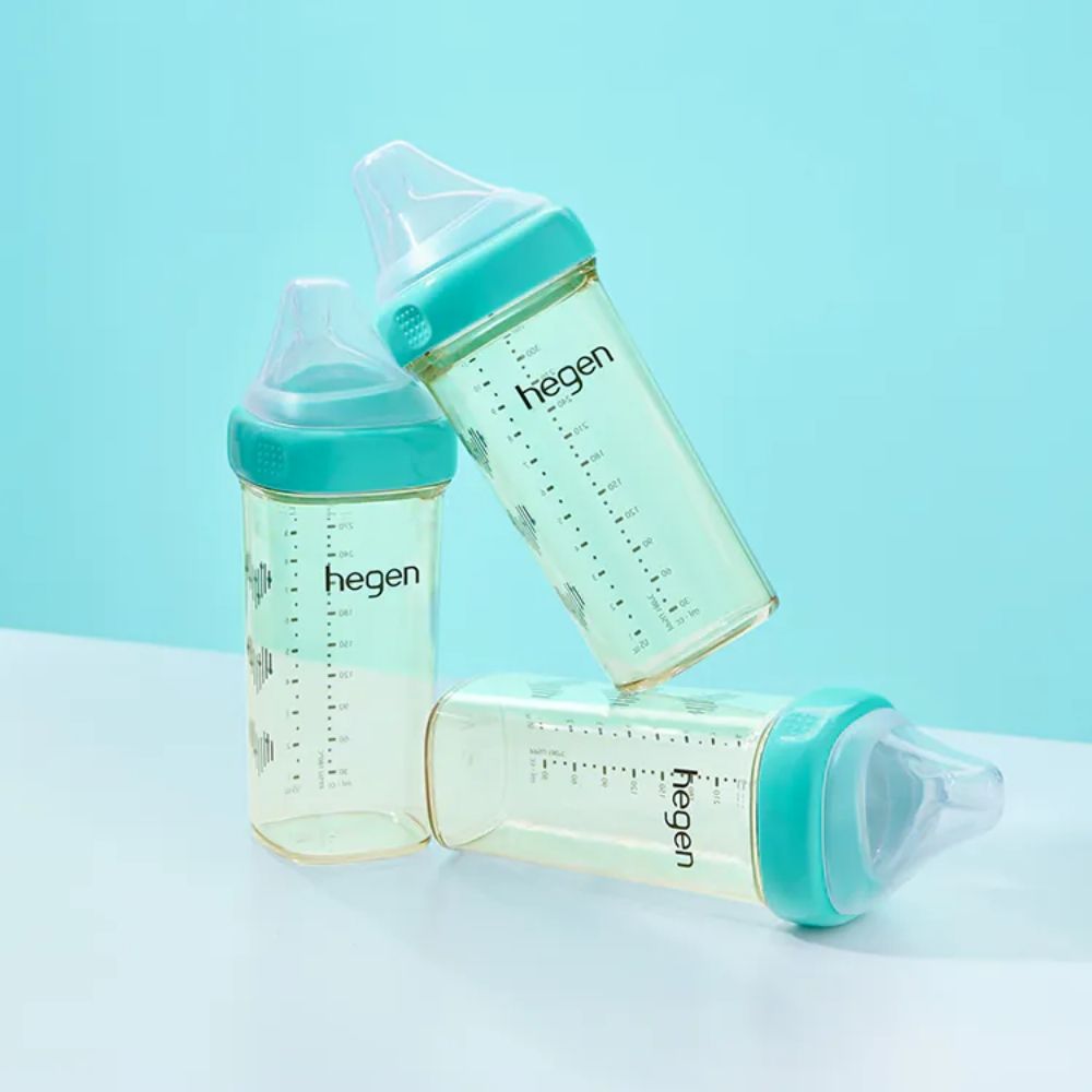 Hegen 台灣限定Selina 聯名款誕藍奶瓶330ml-2入組/限量/母嬰用品/新生禮/兒童學習水杯/FDA食品接觸認證/不含塑化劑/不含雙酚A/不含甲醛