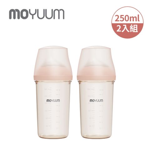 MOYUUM mov.aa PPSU圓口偏心奶瓶 成長雙瓶組 250ml