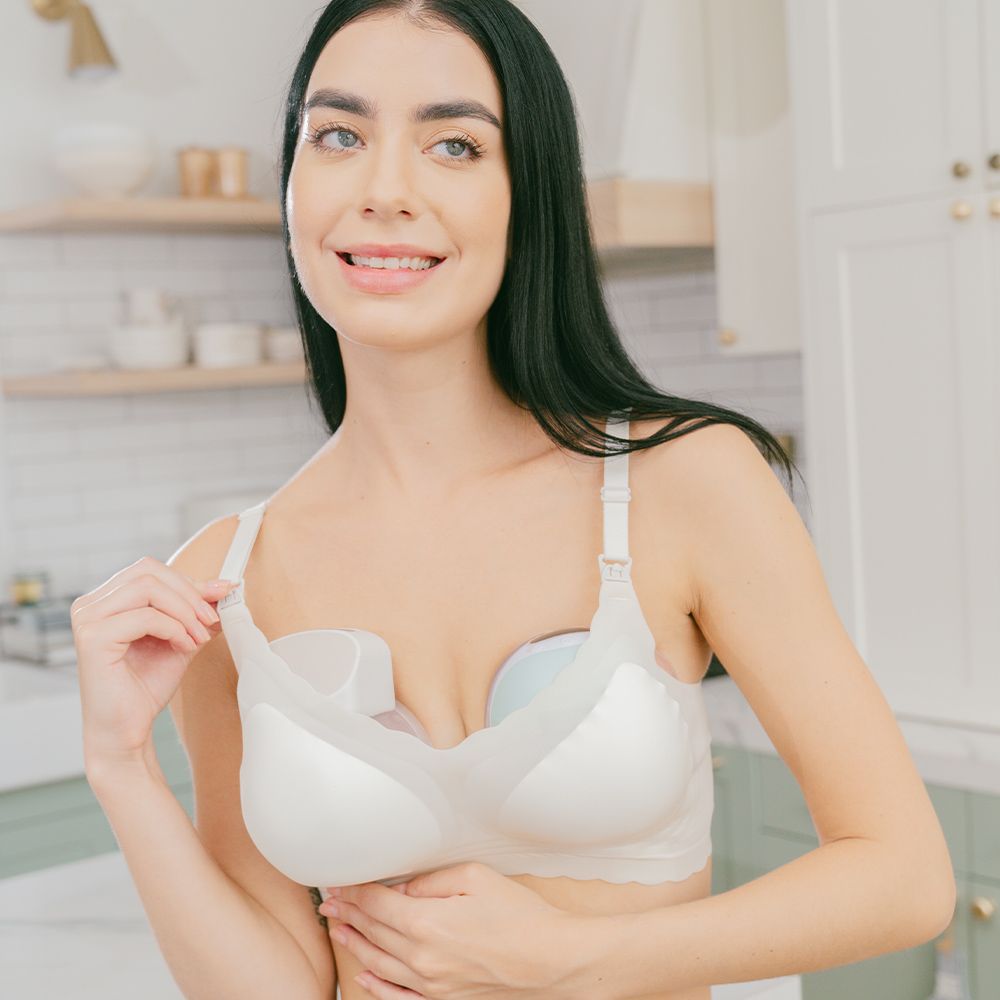 MOOIMOM 沐伊孕哺 哺乳舒緩收納組(免手持電動吸乳器標準版pro+優雅哺乳收納組+高麗菜舒緩胸膜)