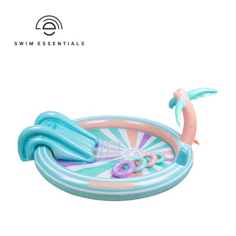 Swim Essentials 荷蘭 豪華充氣溜滑梯戲水池組(含配件)-多款可選