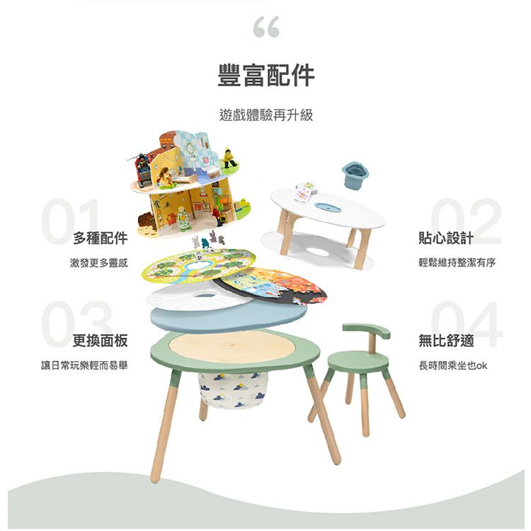 多種配件激發更多靈感更換面板讓日常玩樂輕而易舉66豐富配件遊戲體驗再升級貼心設計輕鬆維持整潔有序無比舒適長時間乘坐也ok