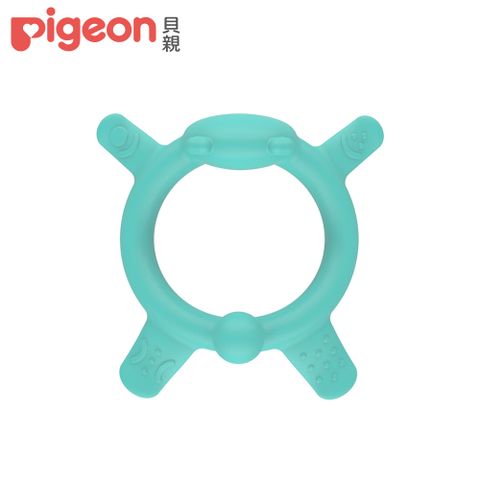 Pigeon 貝親 呼呼熊矽膠固齒器(綠)