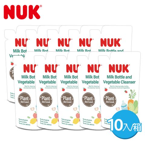 NUK 植萃奶瓶蔬果清潔液750mL-10包