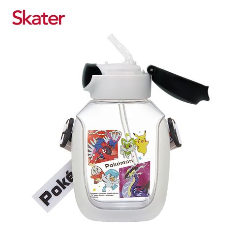 SKATER 吸管6DX透明水壺(530ml) 寶可夢