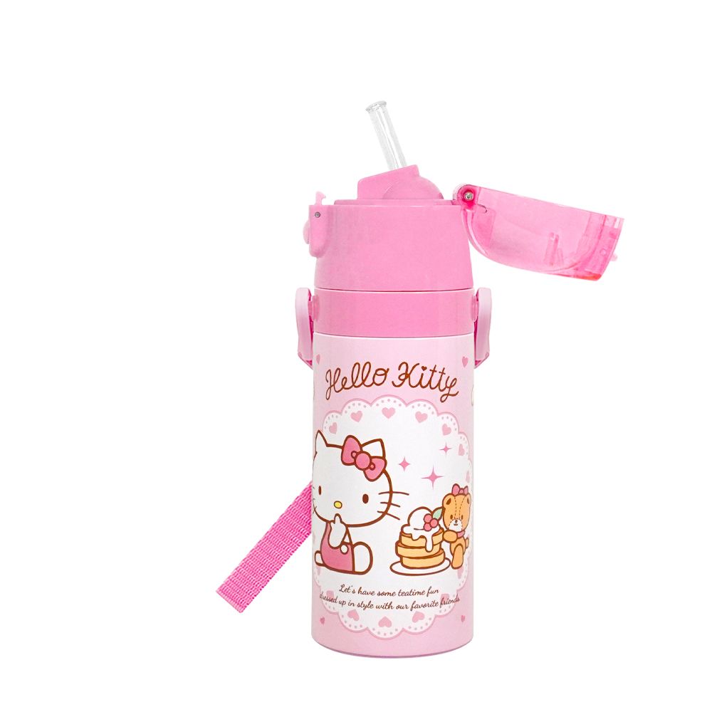 SKATER 吸管型保溫不鏽鋼水壺(400ml) Kitty