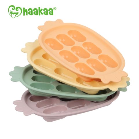 【紐西蘭Haakaa】矽膠輔食模具(糖果小托盤造型、附蓋子)